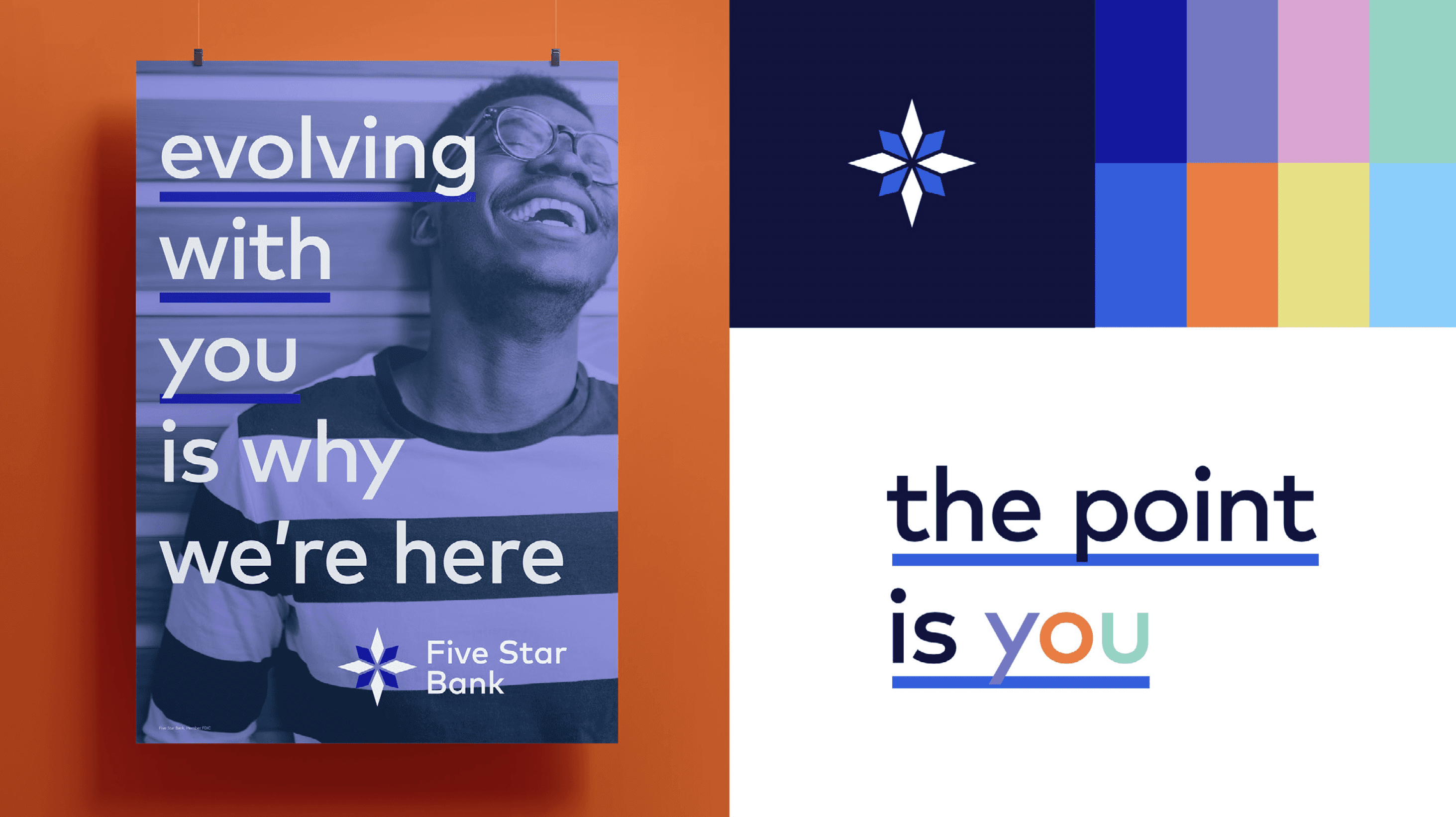 Five Star Bank rebrand campaign