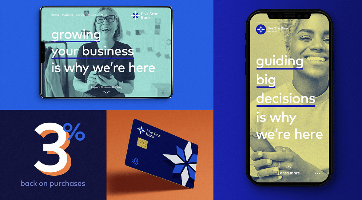 Five Star Bank rebrand campaign